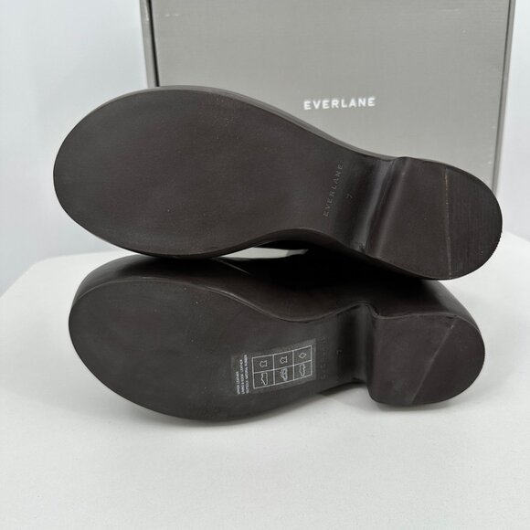 Everlane The Puffa Boot in Dark Brown size 7 Chelsea Ankle 3.25" Chunky Platform - Picture 10 of 12